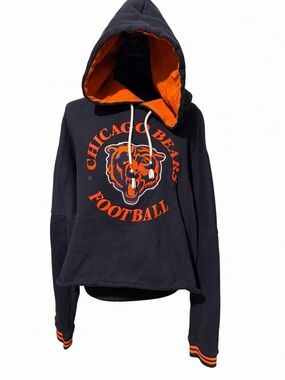 Vintage Style Cropped Chicago Bears Gameday Sweatshirt
